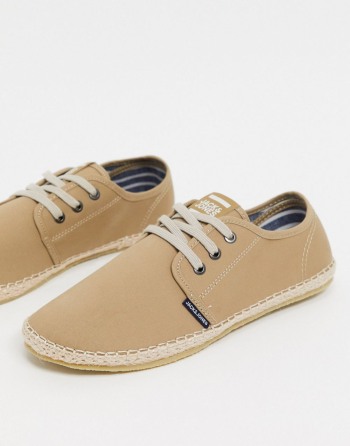 Jack & Jones Lace Up Espadrilles Bež - Muške Cipele | 98231MQLS